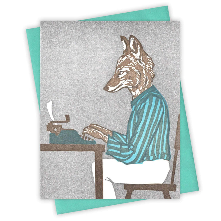 At the Typewriter Coyote Card