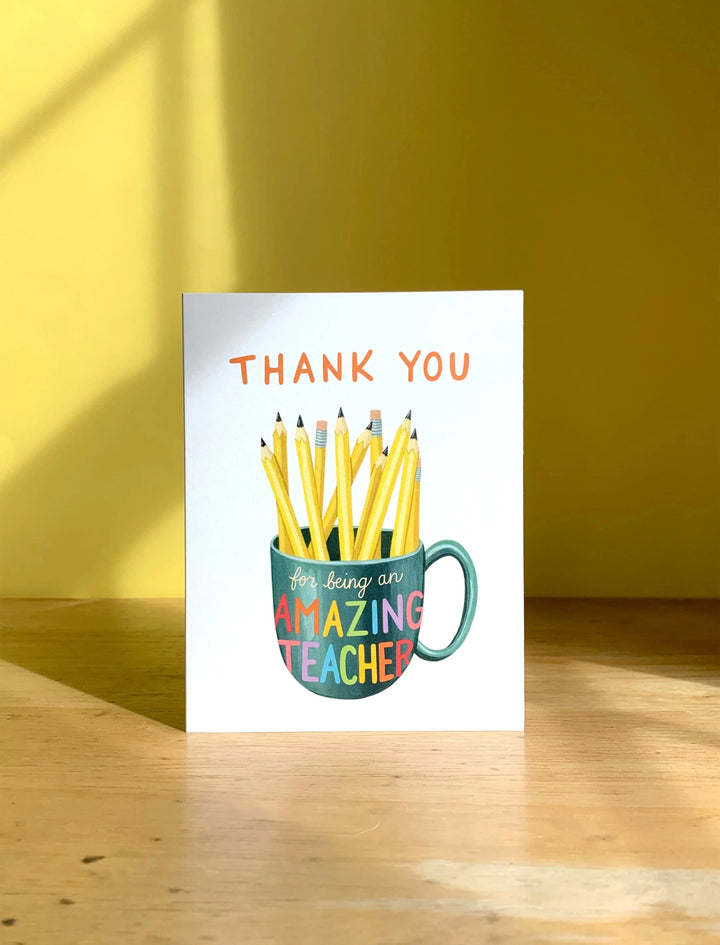 Yeppie Paper Card Teacher Mug Appreciation Card